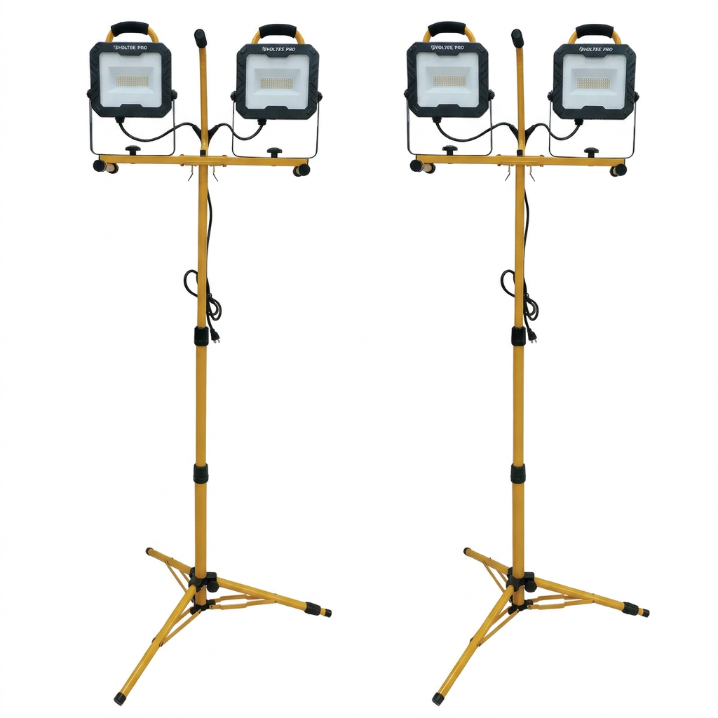 20,000 Lumen USB LED Dual Tripod Work Light - Pack of 2