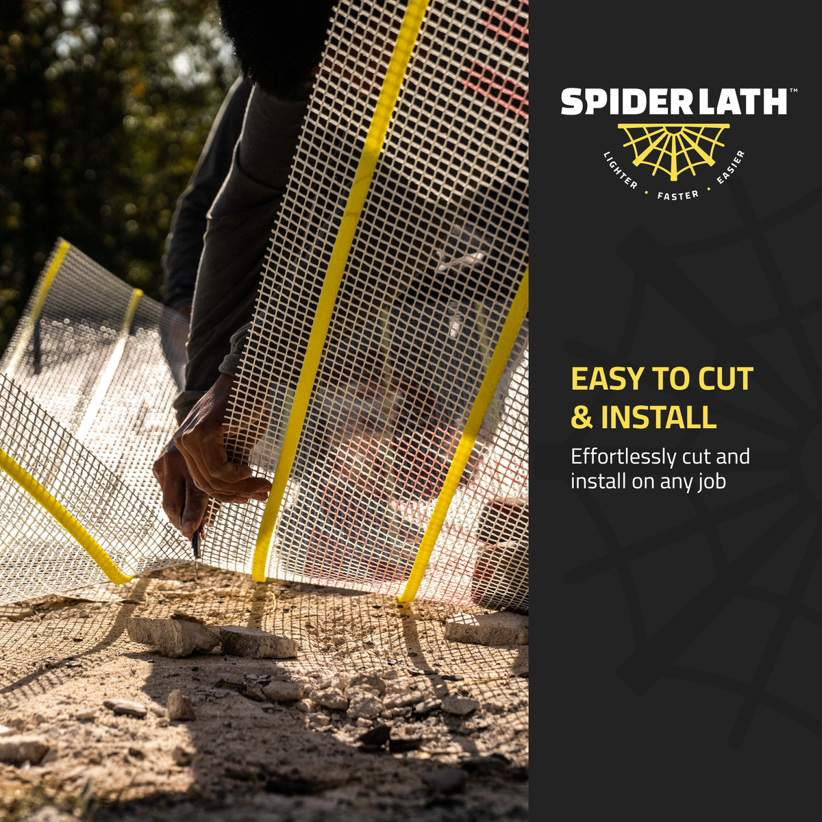 Self Furring Roll Fiberglass Lath 3.4 Metal Lath Alternative for Stucco, Stone & Masonry