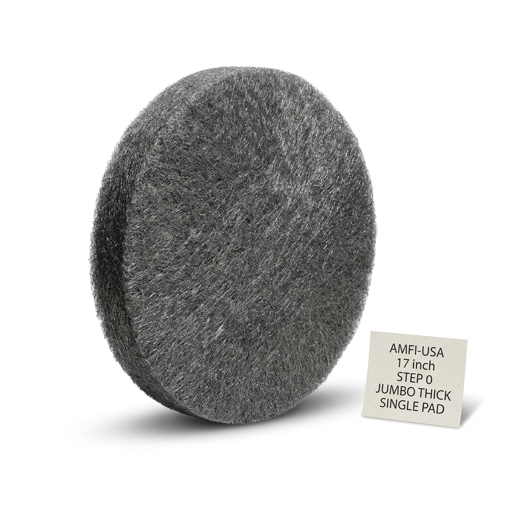 Amfi-USA 17" Diameter Steel Wool Floor Pads