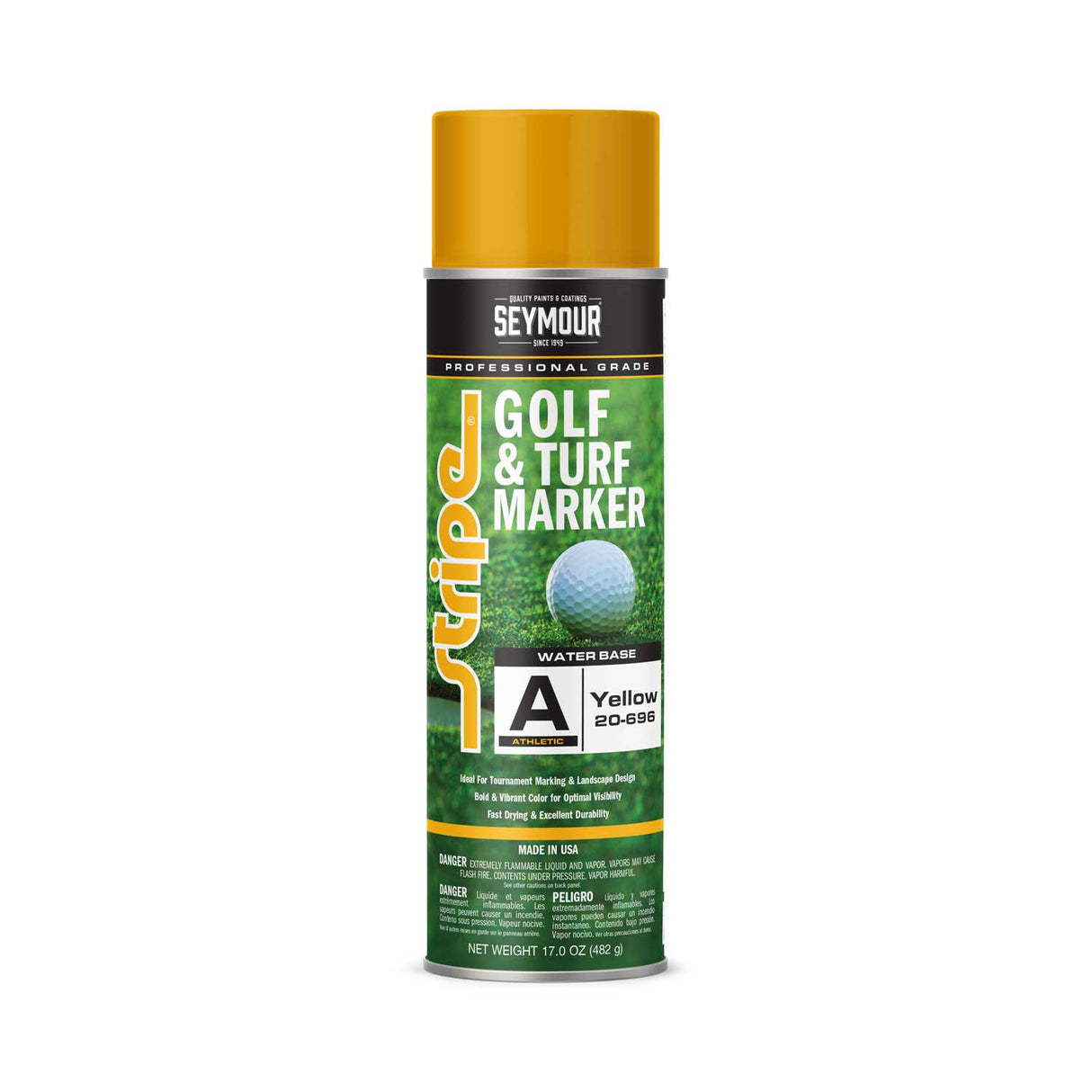 Seymour Stripe Athletic Golf/Turf Marker - Case of 12 20-696 Seymour Yellow