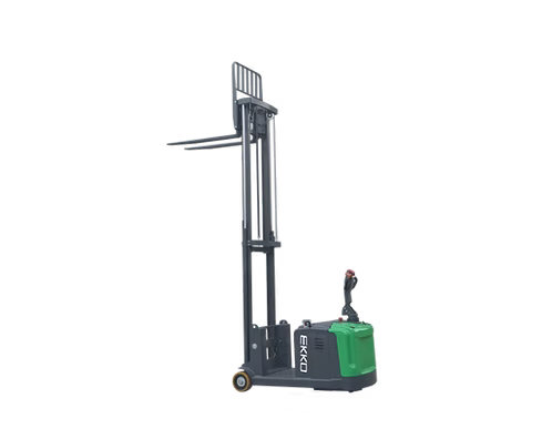 Lithium Counterbalanced Walkie Stacker with Side-Shifting - 3,300 lb Capacity at 189" Lift Height EKKO