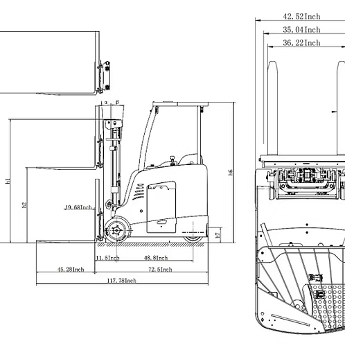 Stand-up Rider Forklift EKKO