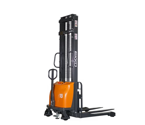 Semi-Electric Straddle Stacker with 118" Lift Height EKKO