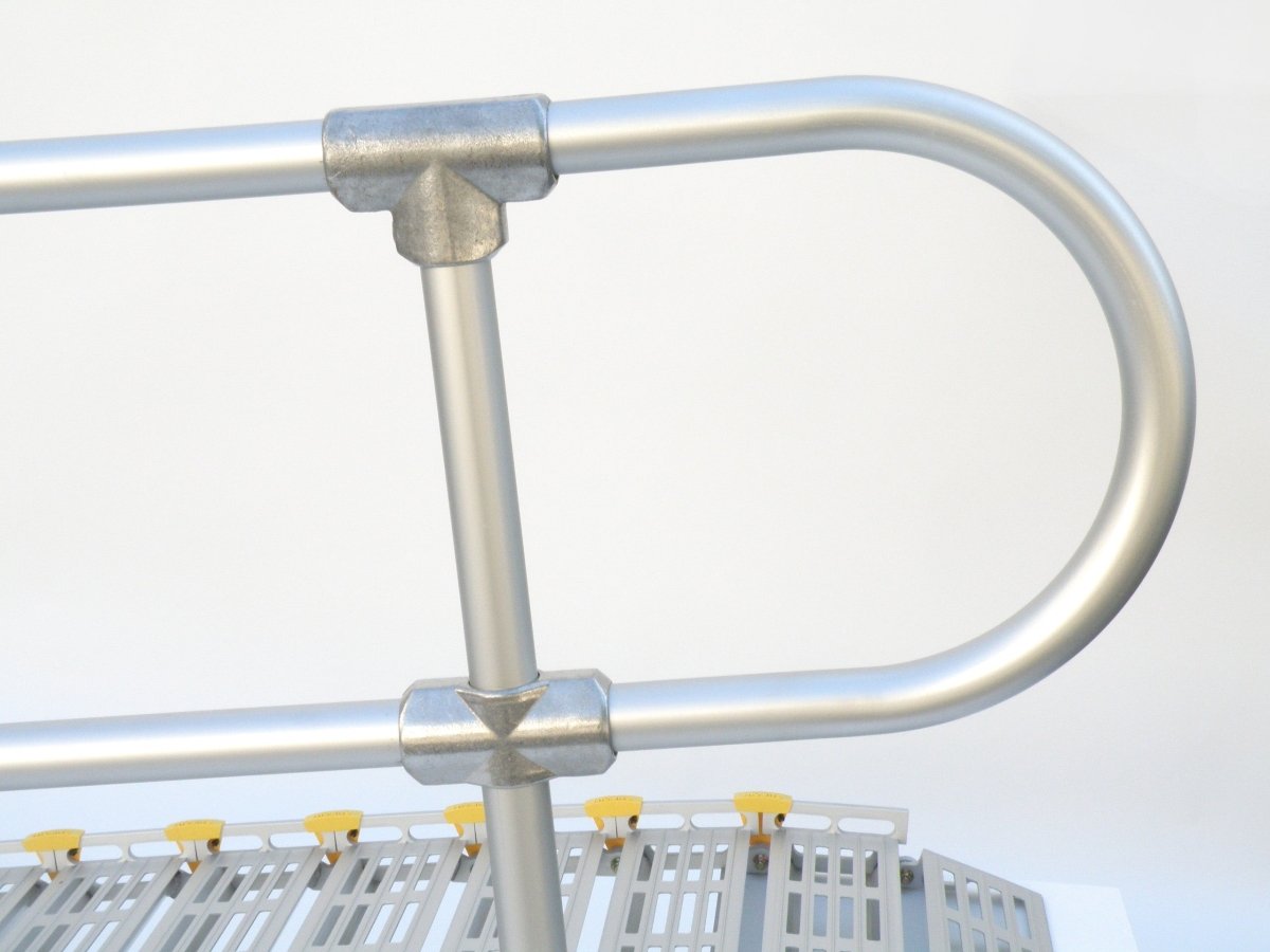 36" Wide Modular Ramp System with Loop End Handrails Roll-A-Ramp