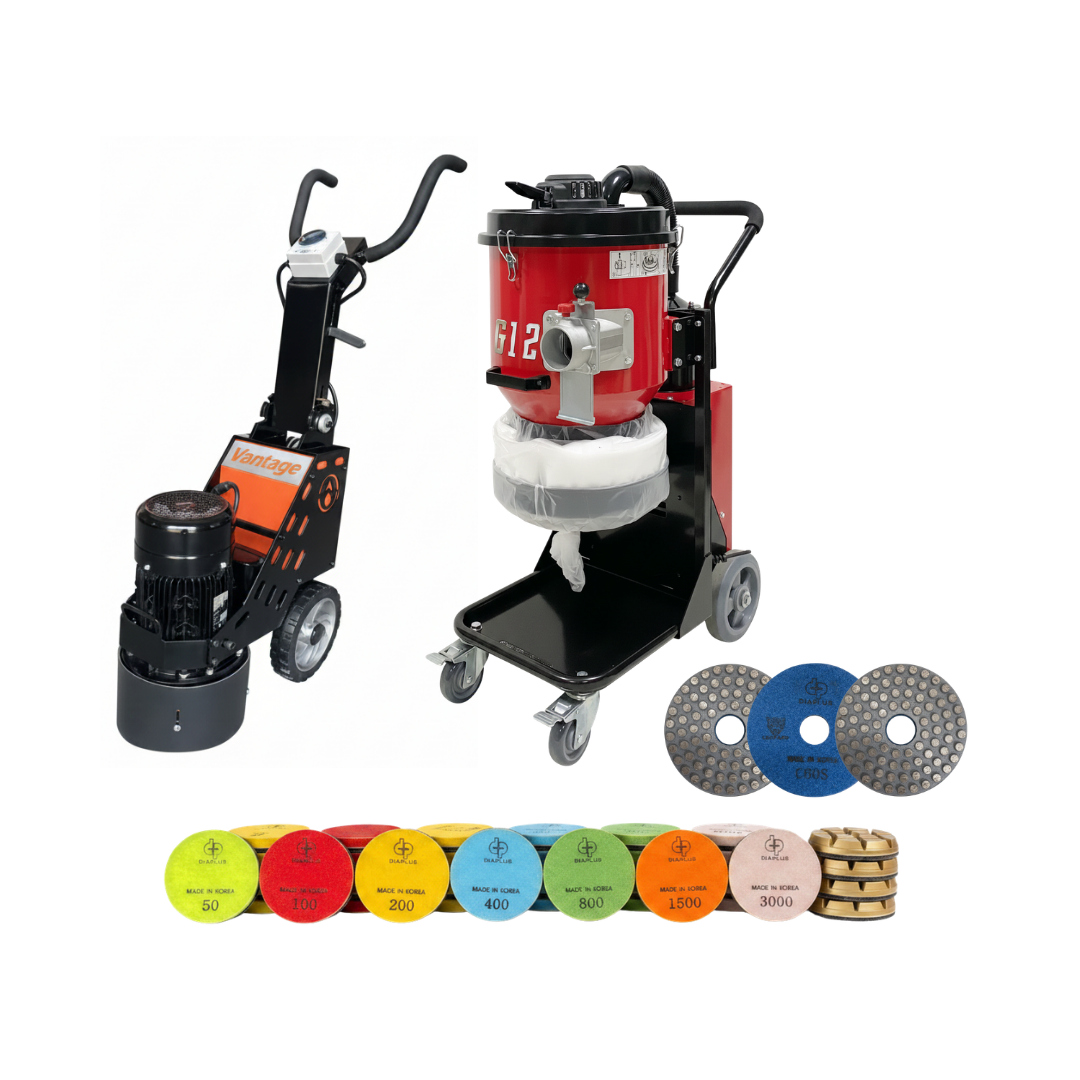 10" Grinder Package – Concrete Grinding Bundle Diamond Tool Store
