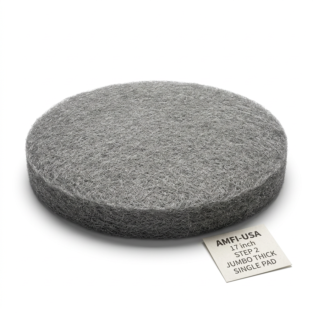 Amfi-USA 17" Diameter Steel Wool Floor Pads