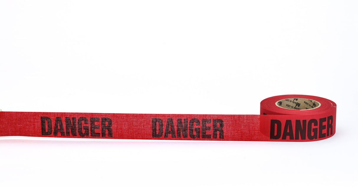 Repulpable Tape 17771-41-2000 Mutual Industries Red Danger 2' x 45YD - 20 per Order
