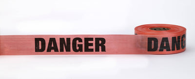 Reinforced Barricade Tape - 8 per Order 17776-41-3000 Mutual Industries Red Danger