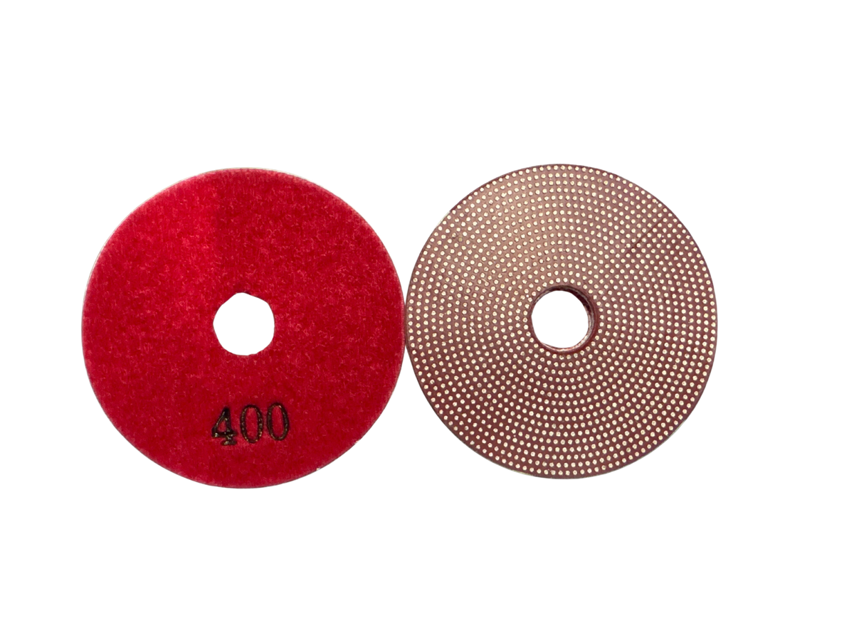 Electroplated Diamond Dotted Grinding Pad ST0221-400 Diamond Tool Store 3" 400