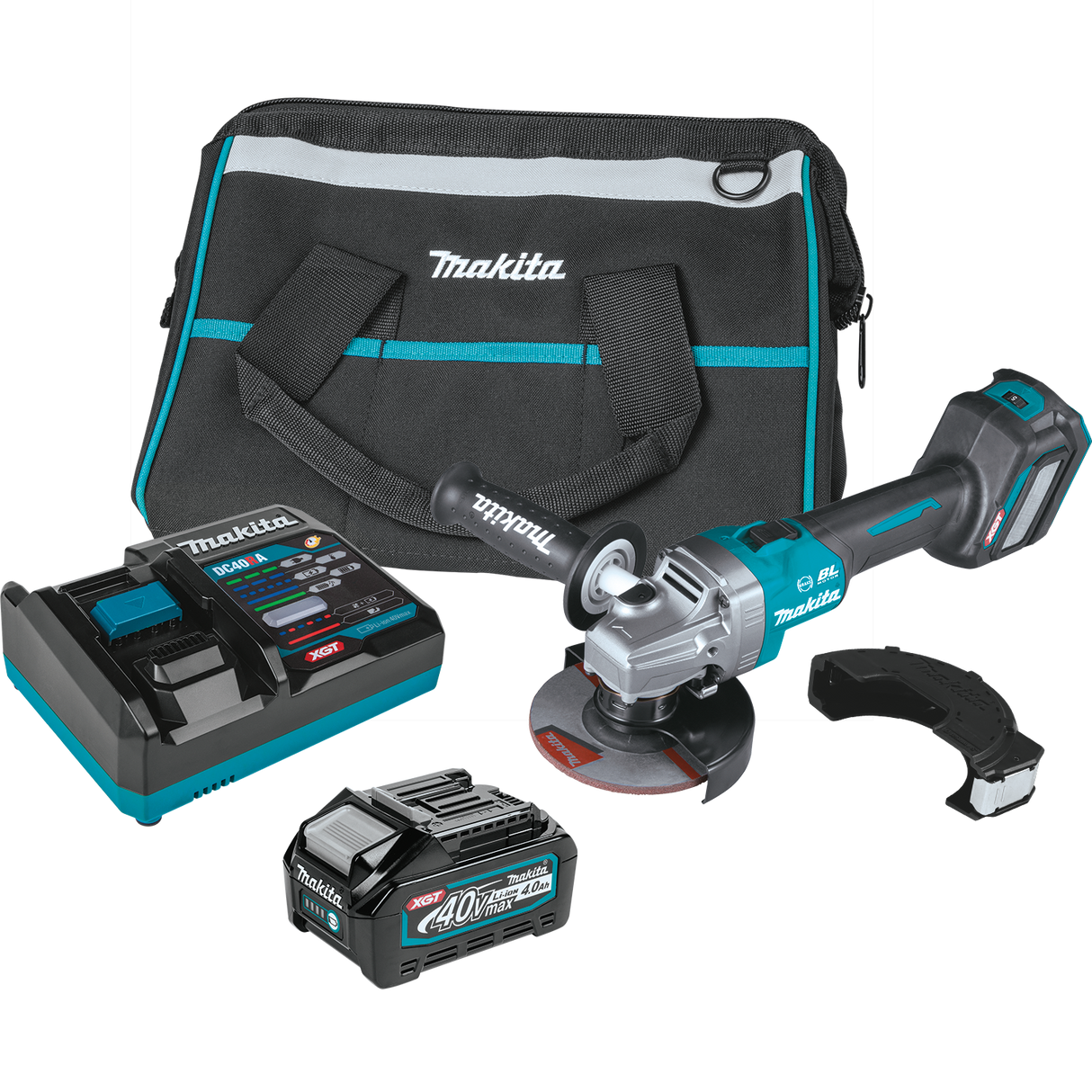 XGT 40V max XGT Brushless Cordless 4‑1/2” / 5" Angle Grinder Kit Makita