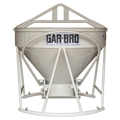 Gar-Bro R- Series Lightweight Round-Gate Concrete Bucket Gar-Bro