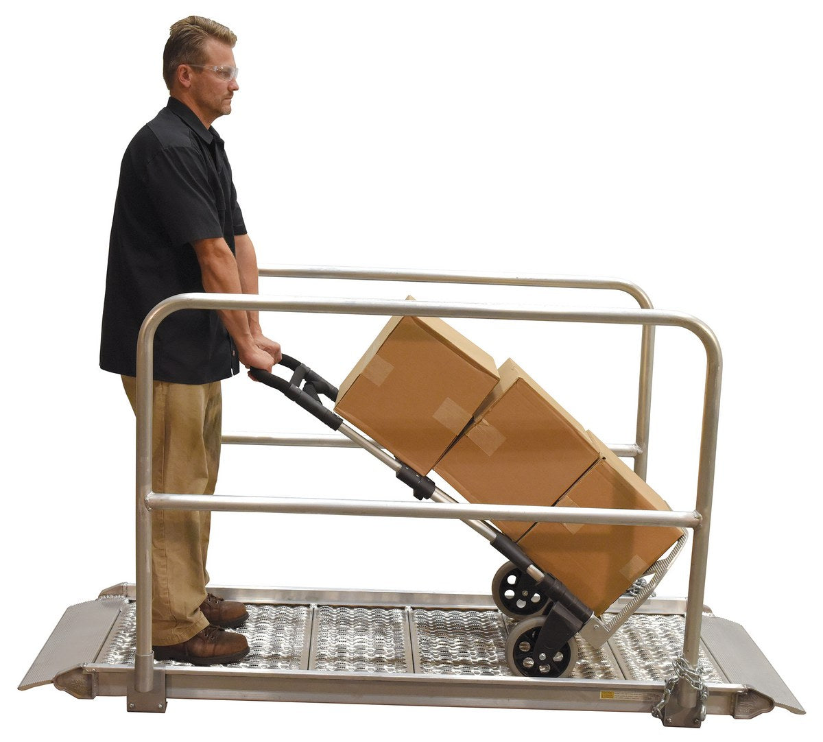 Aluminum Grip-Strut Walk Ramps Vestil