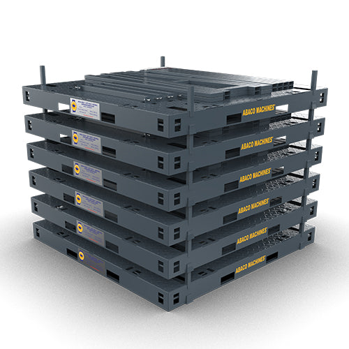 ABACO HEAVY-DUTY MULTI-MATERIAL CONTAINER BUNDLE RACK (9 In 1) Abaco Machines