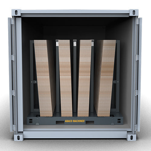 ABACO HEAVY-DUTY MULTI-MATERIAL CONTAINER BUNDLE RACK (9 In 1) Abaco Machines