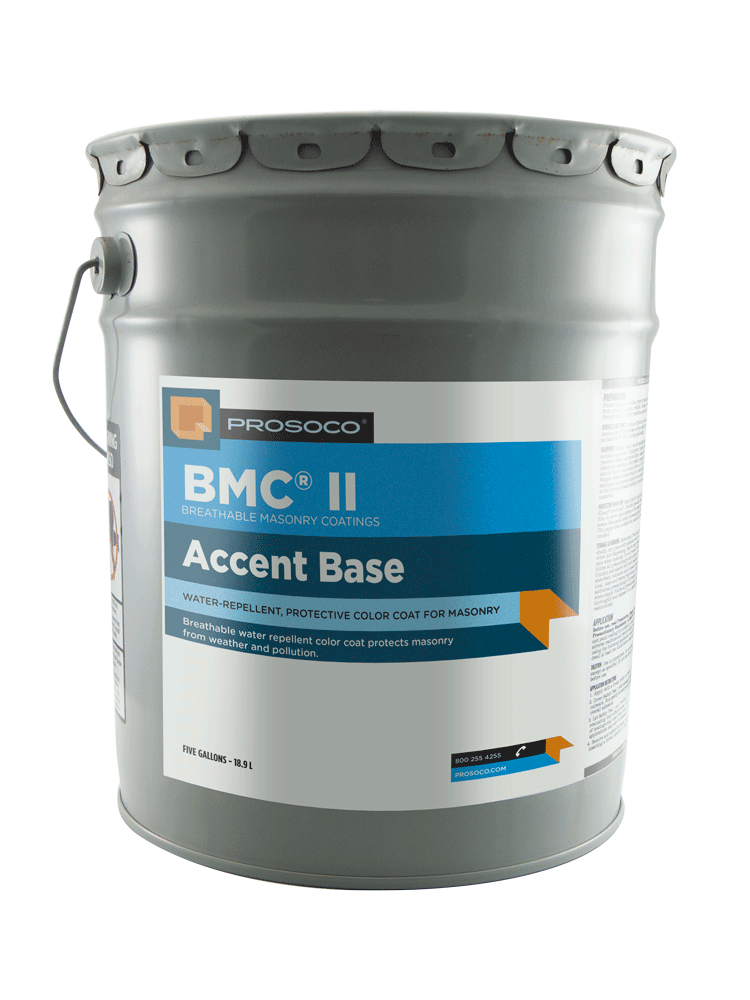 Accent Base Breathable Masonry Water Repellent Color Coating 43070-05GAL Prosoco 5 Gallon