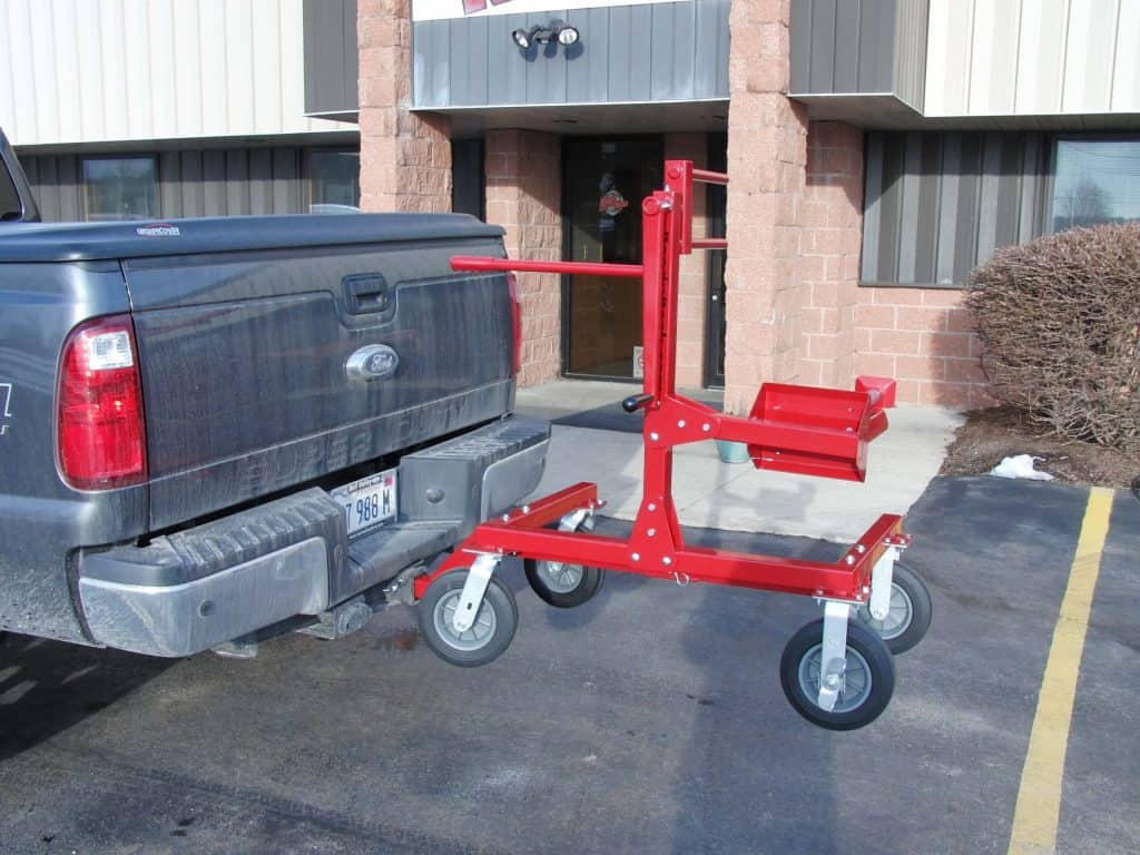 Large Diameter Hose Winder Trailer Hitch Mount Ready Rack