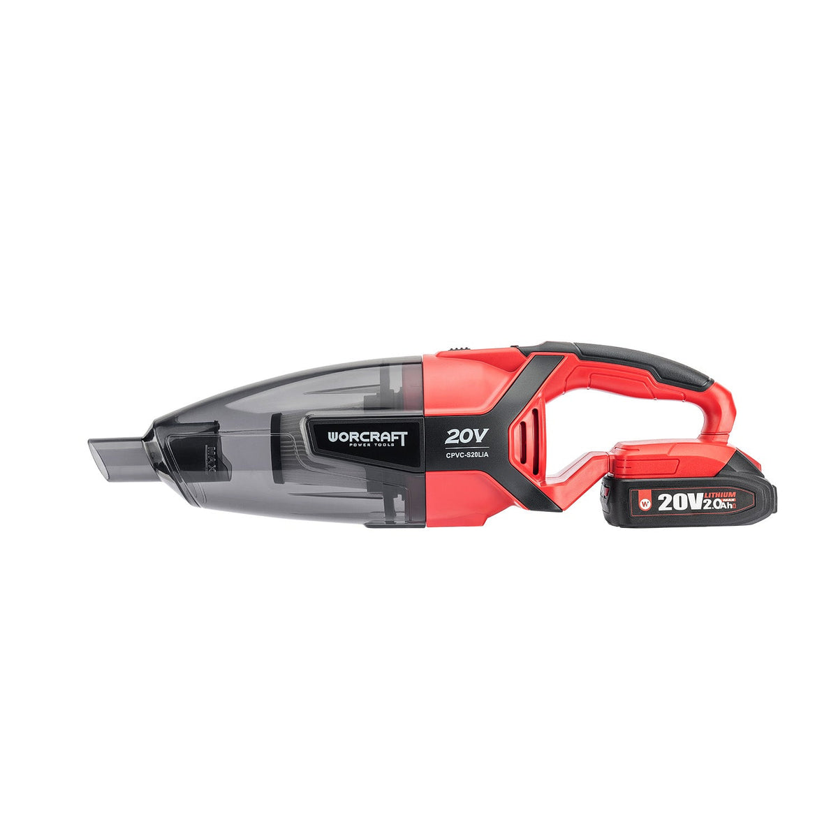 WorCraft 20V Cordless Handheld Vacuum Kit with 2.0Ah Battery Options & Charger