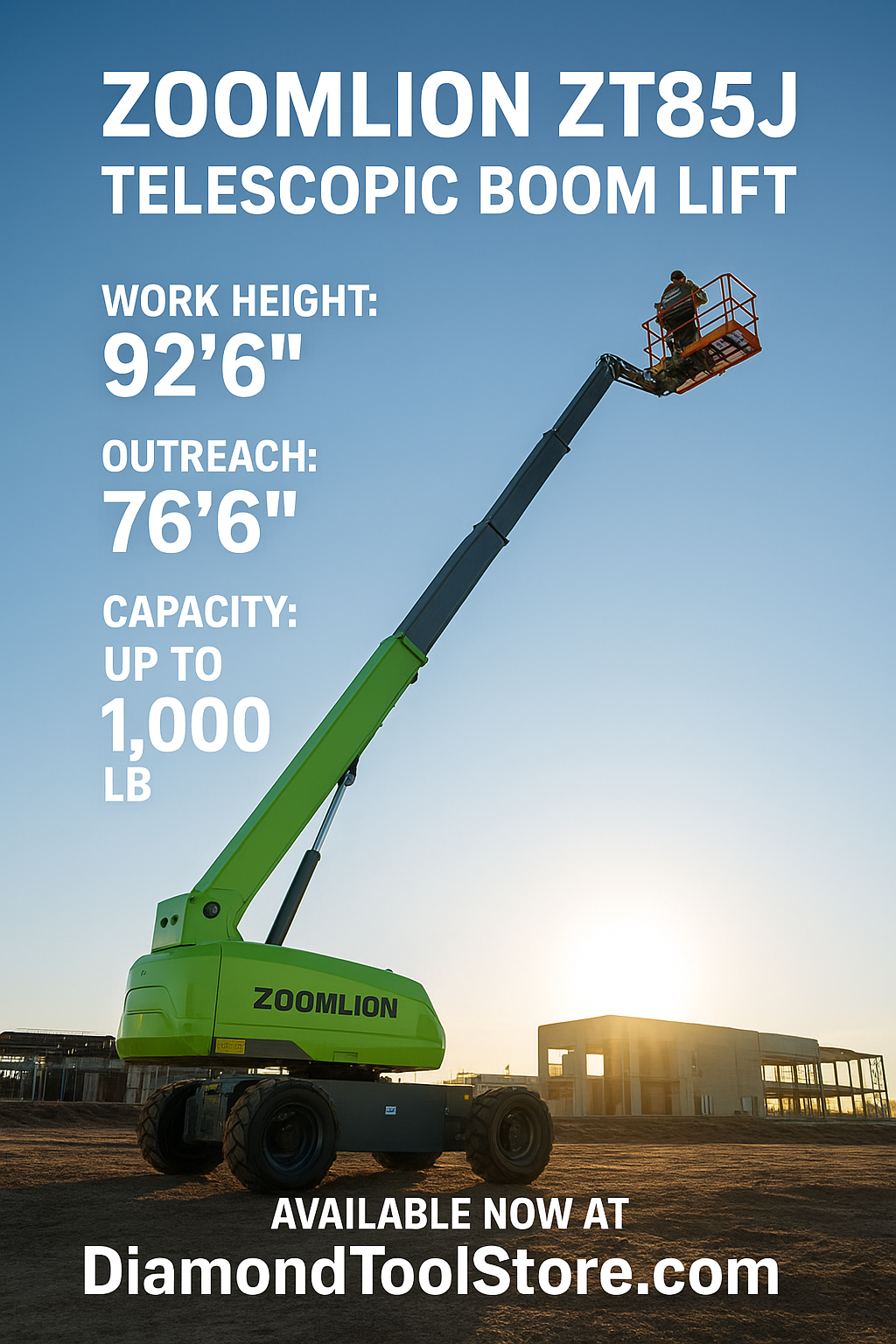 Telescopic Boom Lifts - ZT85J Zoomlion