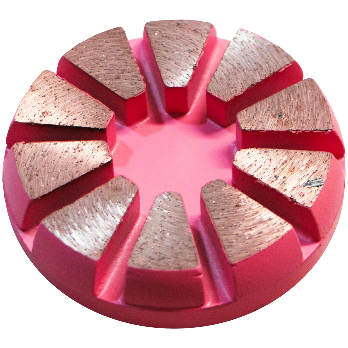 WS DIAMOND 10 SEGMENT ROUND 3" 115182 Diamond Products 30/40 - Pink - Extra Soft