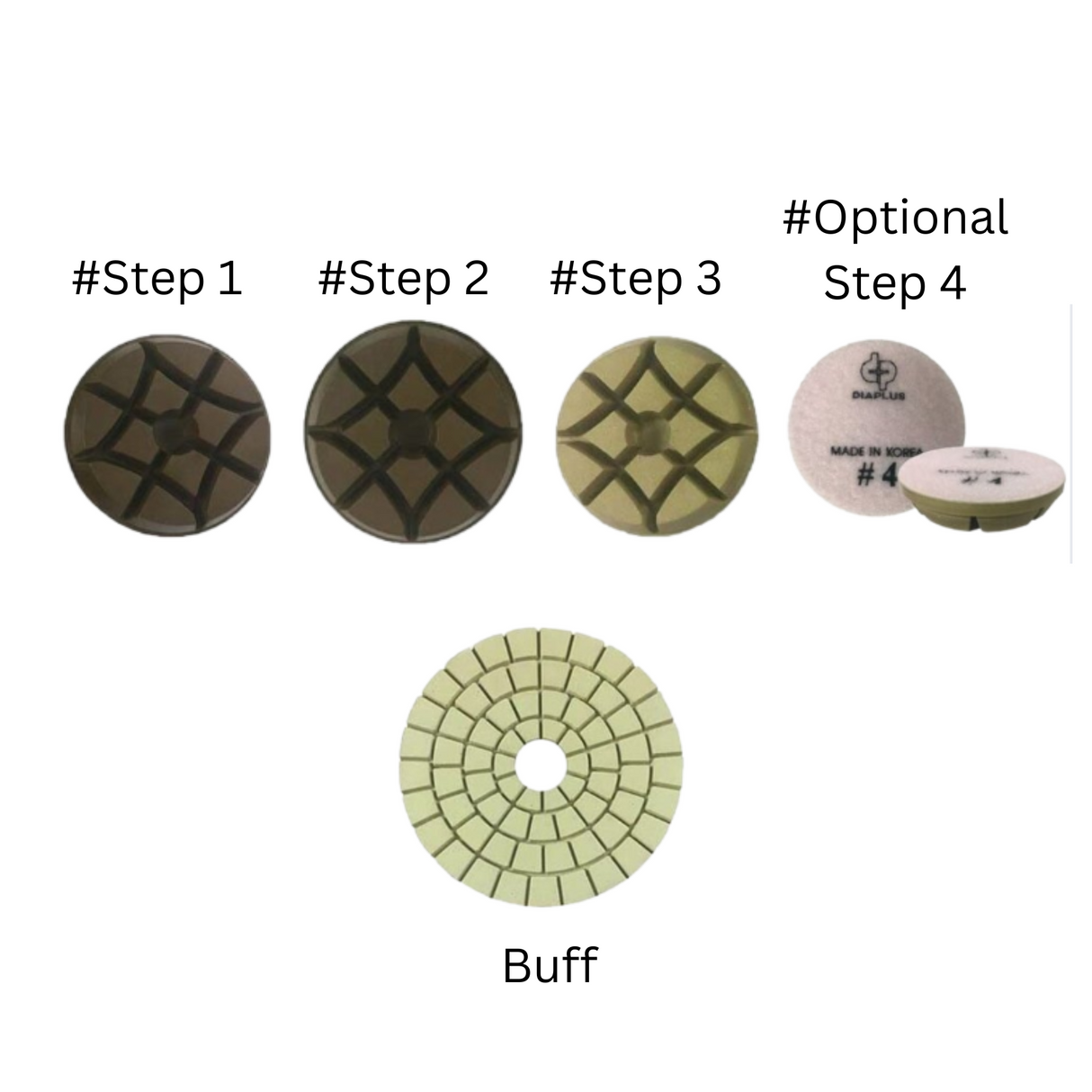 Dia plus 3 Step Concrete Pads DPK-CRP1 Dia Plus Step 1