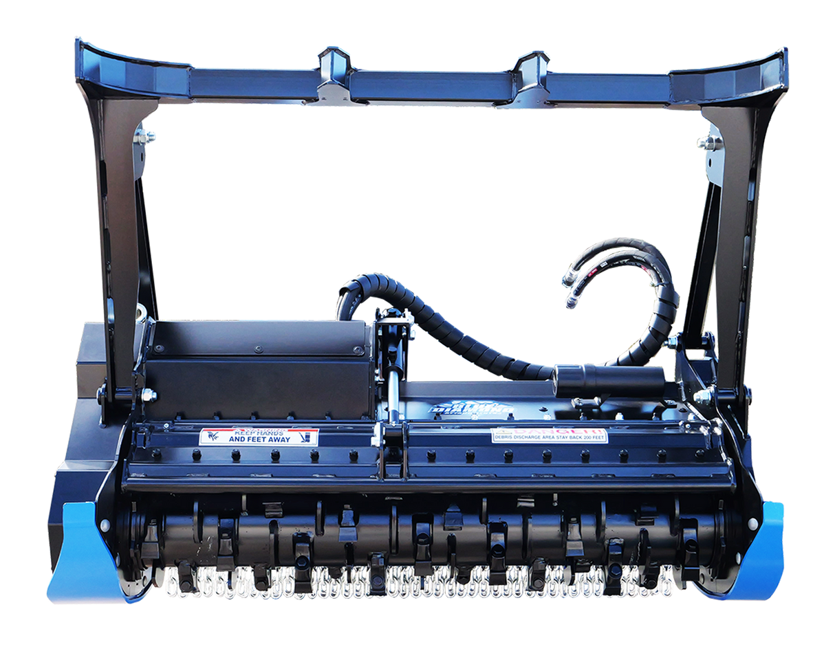 Skid Steer Drum Mulcher HEAVY duty Blue Diamond Attachments