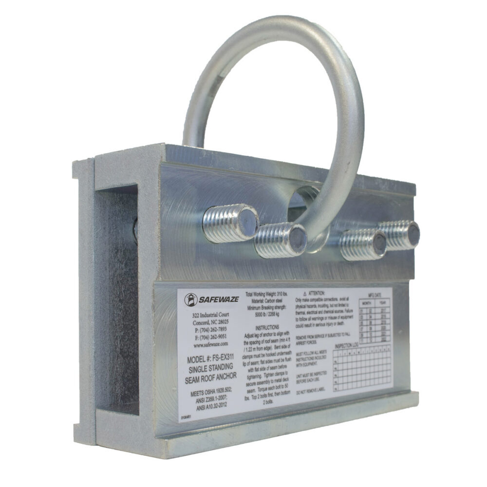 Standing Seam Roof Anchor Safewaze