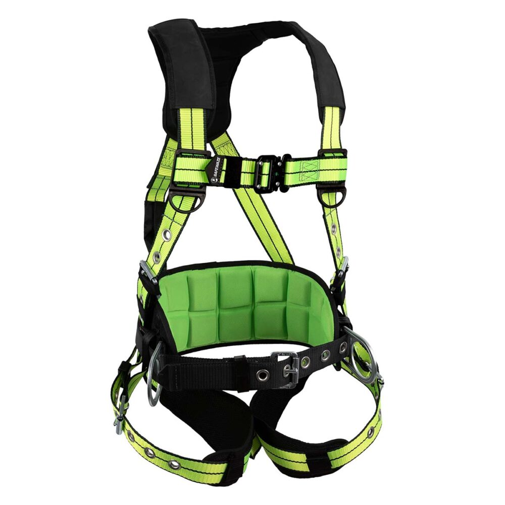 PRO+ Construction Harness: 3D, QC Chest, TB Legs, TB Torso Safewaze