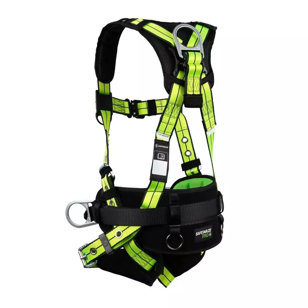 PRO+ Construction Harness: 3D, QC Chest, TB Legs, TB Torso Safewaze