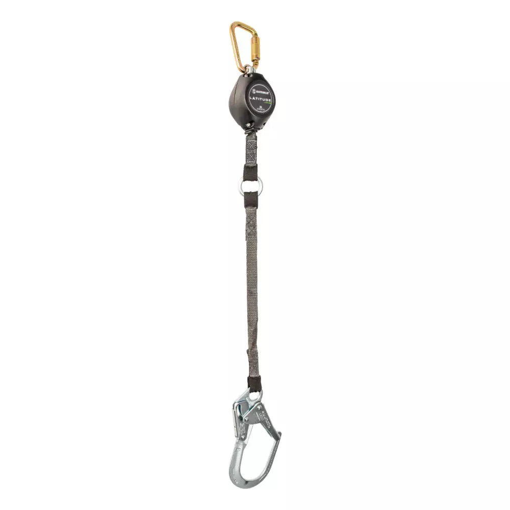 Latitude HD 9' Single Web SRL-P: Carabiner, Hook FS-FSP1409-W-RBH Safewaze Rebar