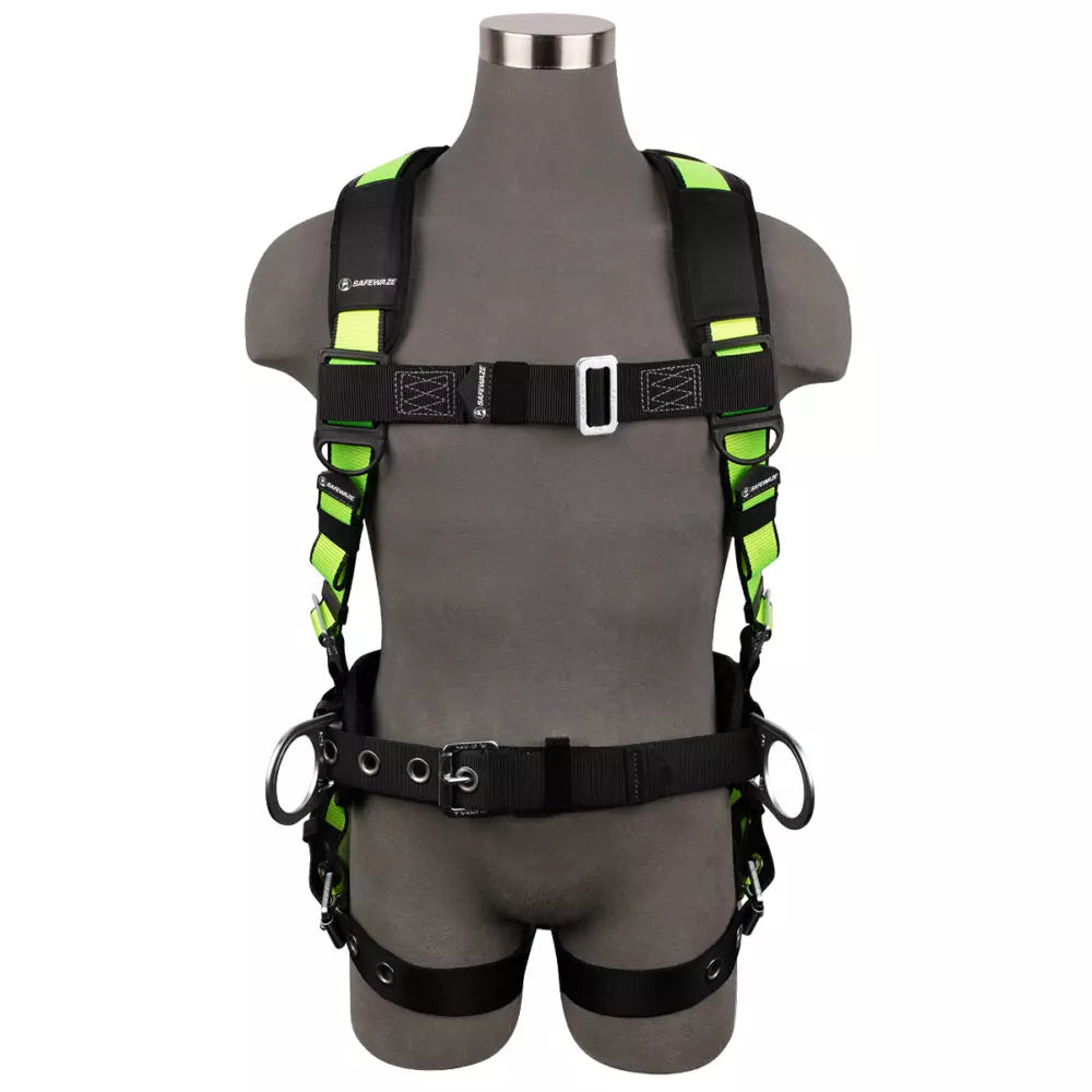 PRO Construction Harness: 3D, MB Chest, TB Legs Safewaze
