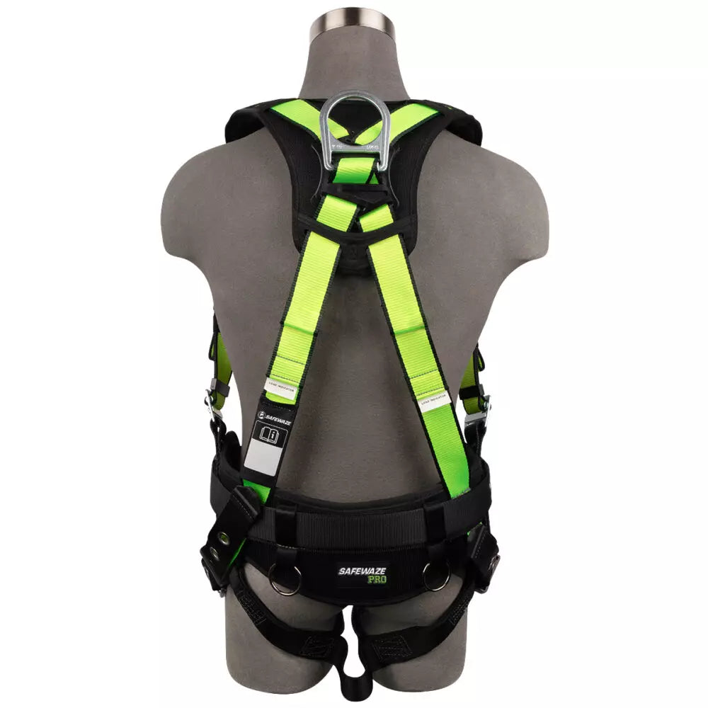PRO Construction Harness: 3D, QC Chest, TB Legs Safewaze