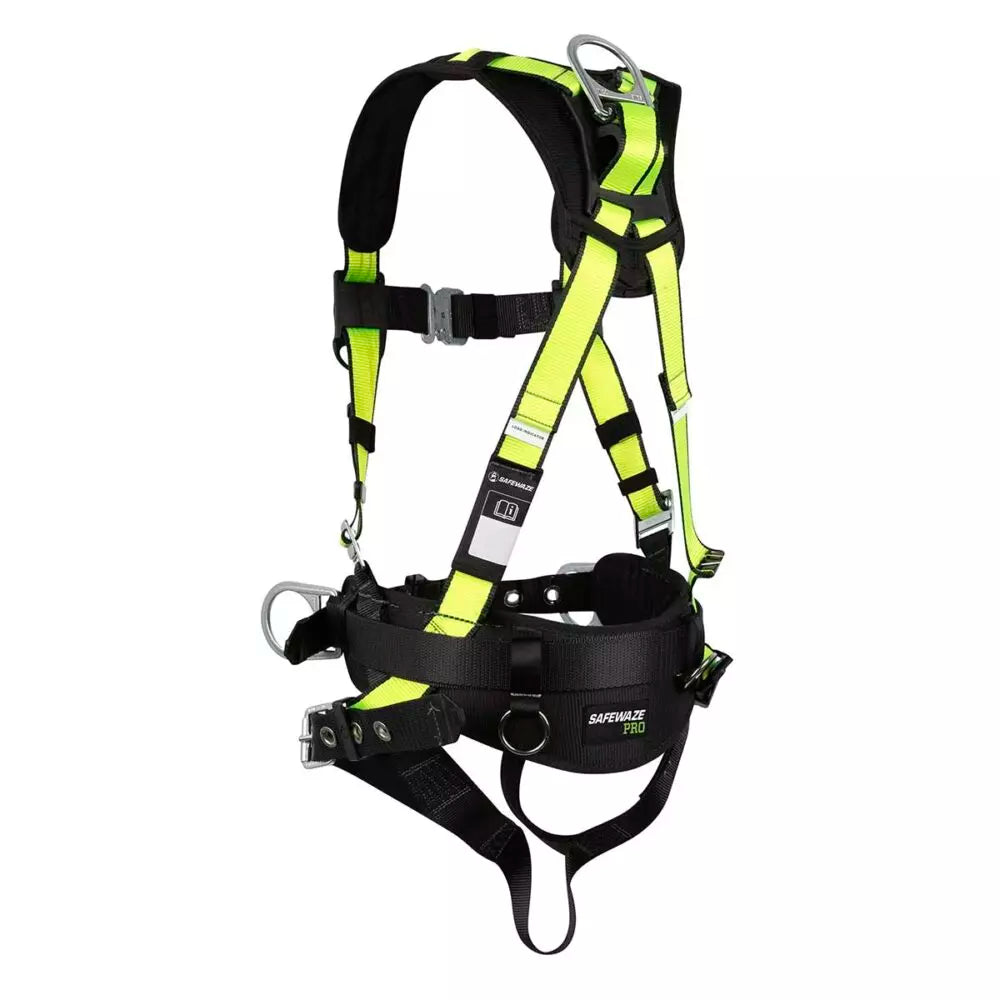 PRO Construction Harness: 3D, QC Chest, TB Legs Safewaze