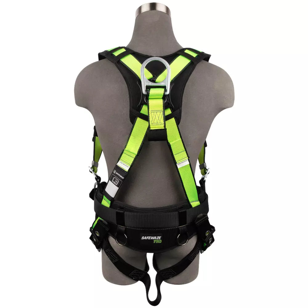 PRO Construction Harness: 3D, Dorsal Link, MB Chest, TB Legs Safewaze