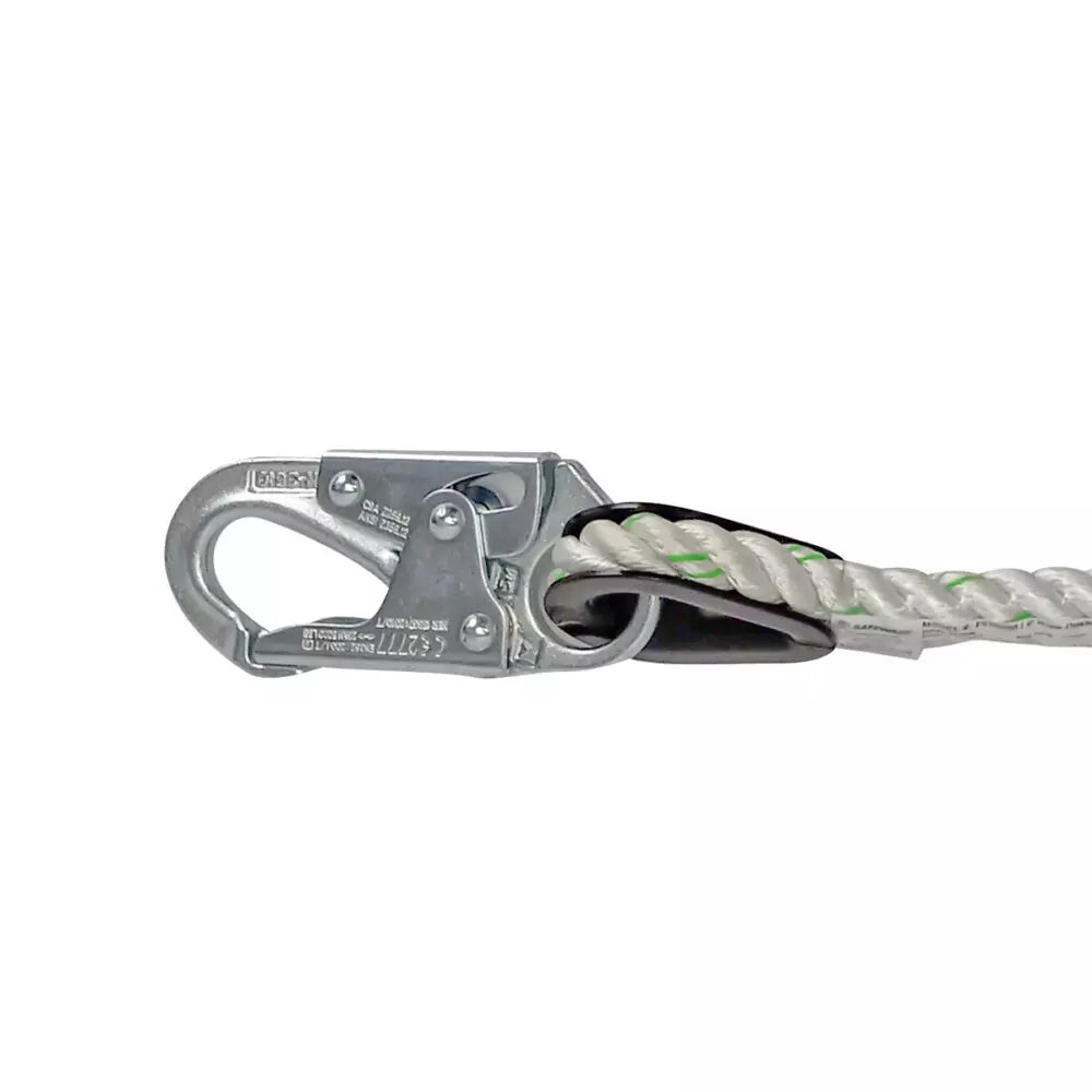 6′ Rope Positioning Assembly: Rope Ascender, Snap Hook Safewaze