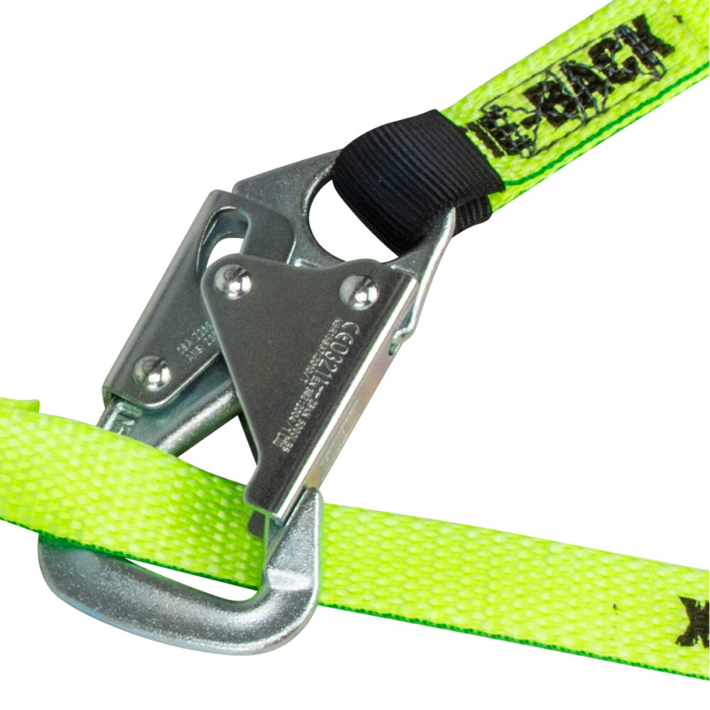 PRO 6′ Tie-Back Energy Absorbing Lanyard: Dual Leg Safewaze