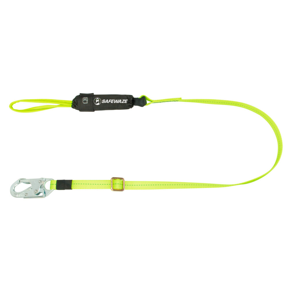 PRO 4′-6′ Adjustable Energy Absorbing Lanyard: Soft Loop Safewaze