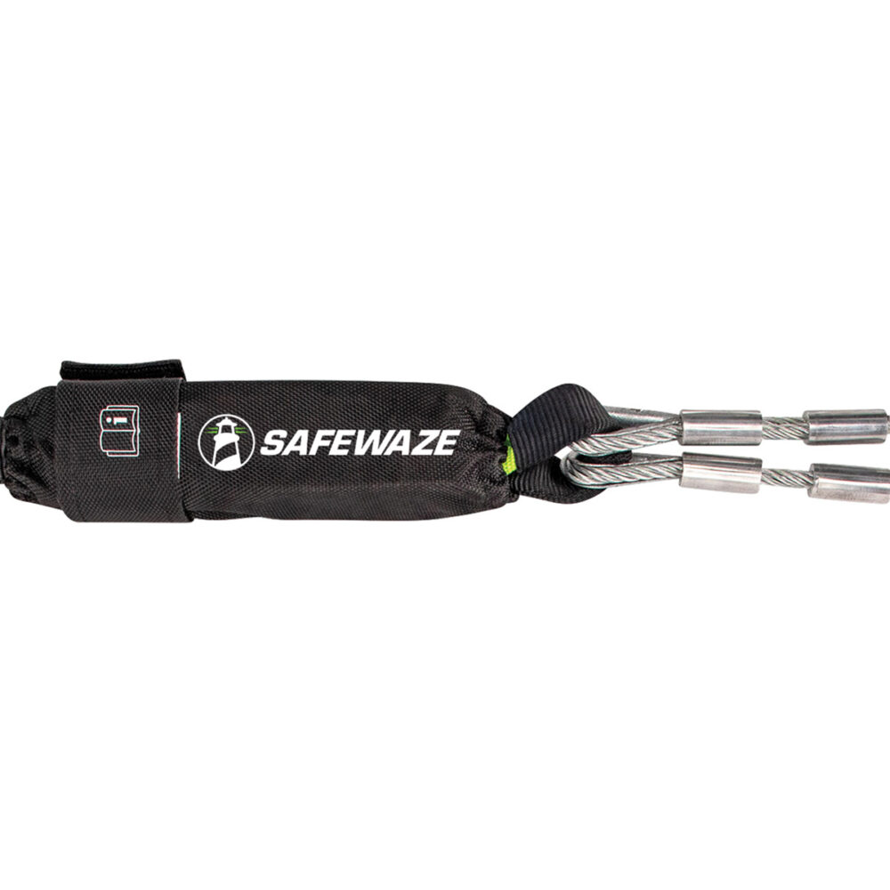 PRO 6′ Cable Energy Absorbing Lanyard: Dual Leg, Snap Hooks Safewaze