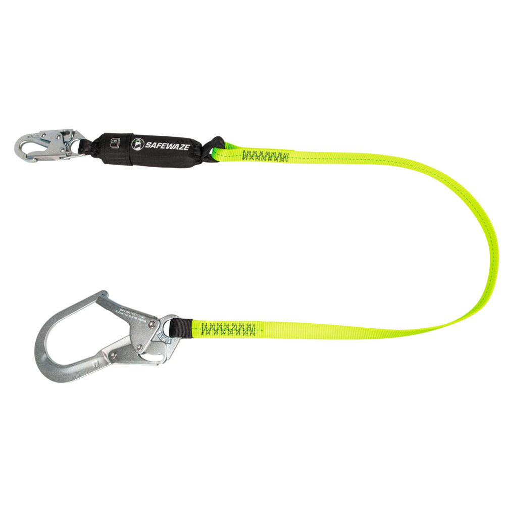 PRO 6′ Energy Absorbing Lanyard: Rebar Hook Safewaze