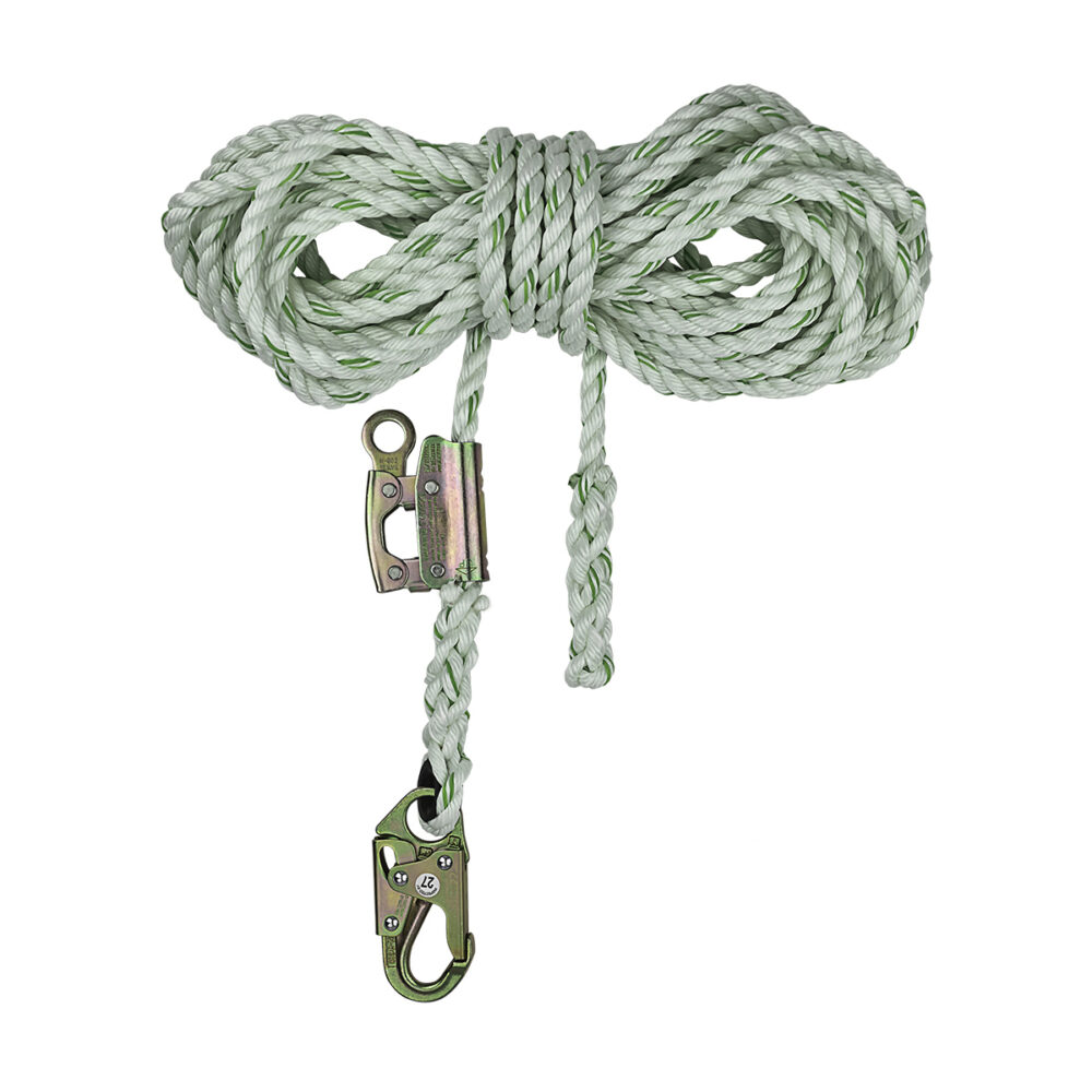 PRO Vertical Lifeline Assembly: Snap Hook, Rope Grab Safewaze