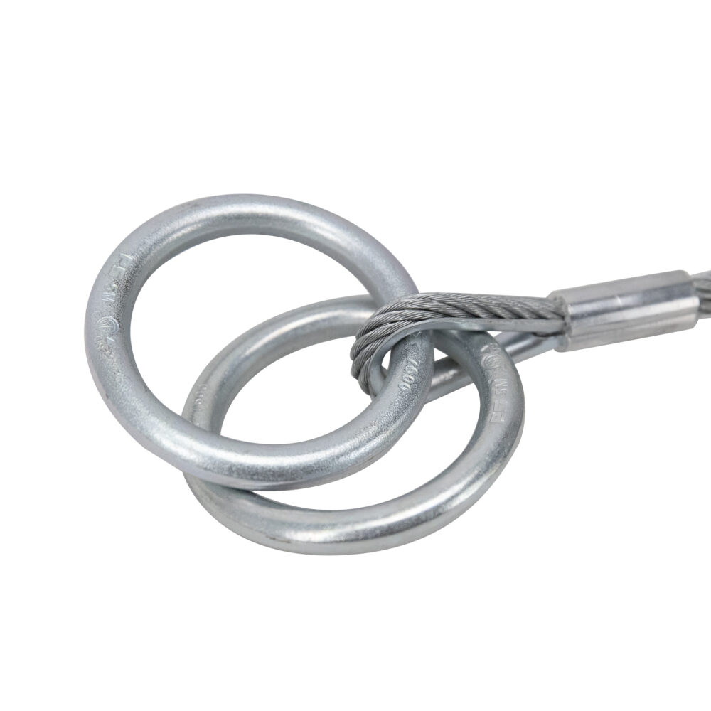 3'/6'/8'/10' Cable Sling Anchor: Snap Hook Safewaze