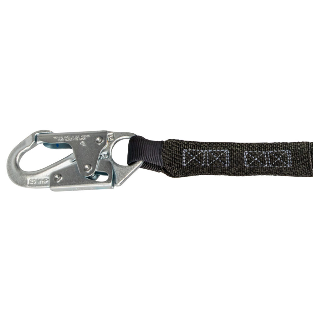 PRO 6′ Stretch Energy Absorbing Lanyard: 12′ FF, Snap Hook Safewaze