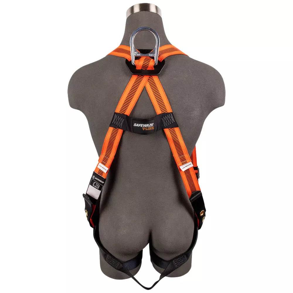 V-Line Full Body Harness: Universal, 1D, MB Chest, TB Legs Safewaze