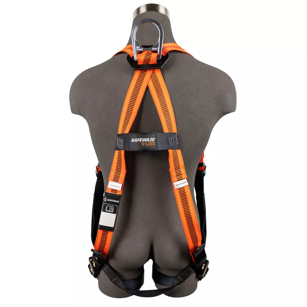 V-Line Full Body Harness: Universal, 1D, MB Chest, FD, TB Legs Safewaze