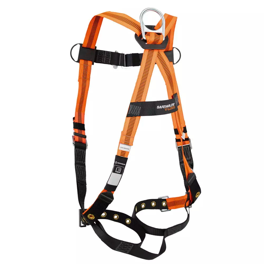 V-Line Full Body Harness: Universal, 1D, MB Chest, FD, TB Legs Safewaze