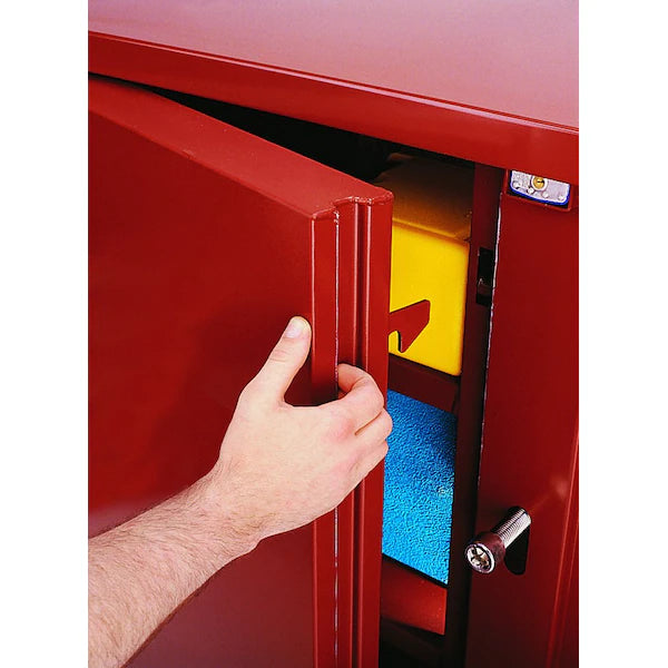 Heavy-Duty Jobsite Cabinet, 24" Deep Two Door Cabinet Crescent