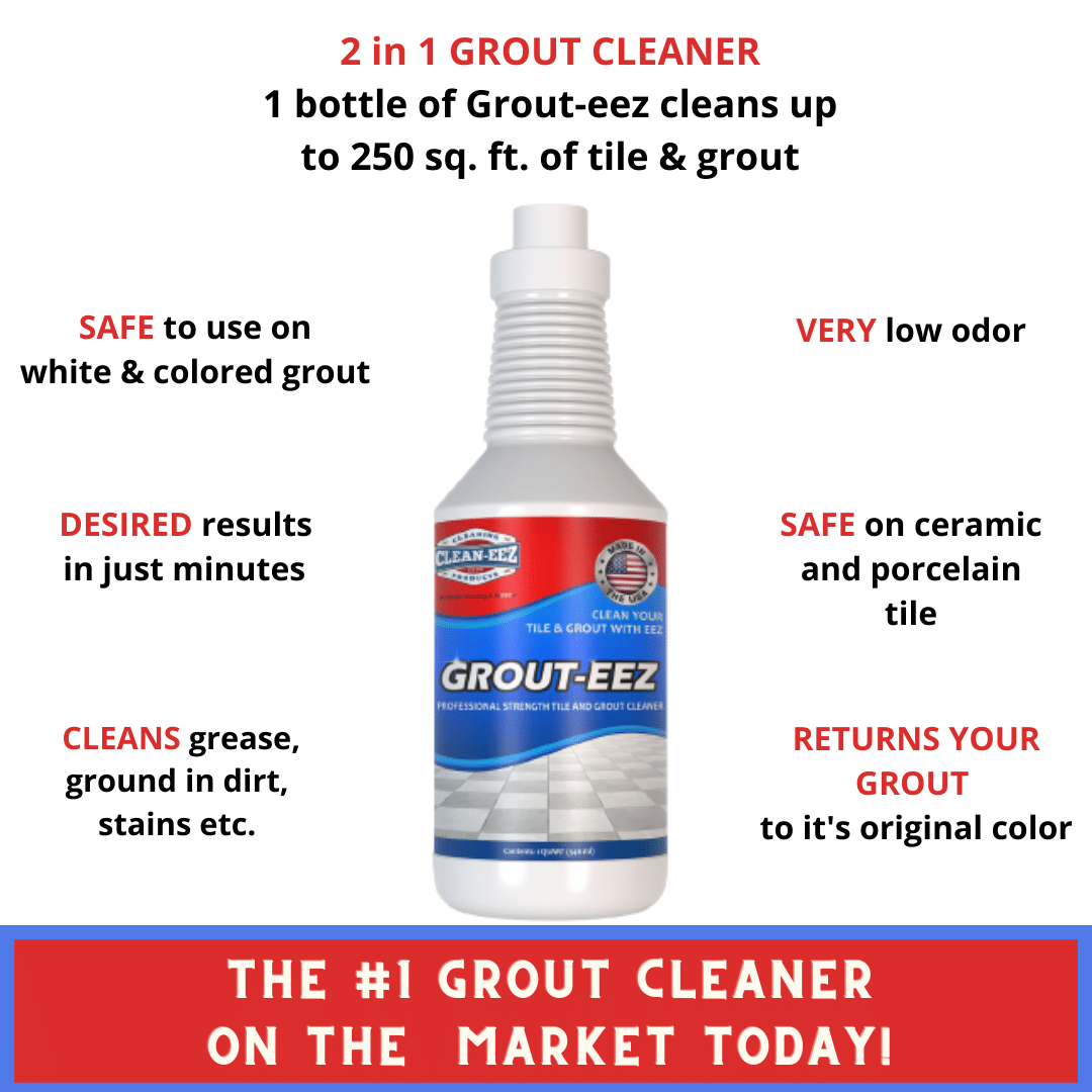 12 Quart Bottles Of Grout-eez With 2 Grout Brushes Clean-eez