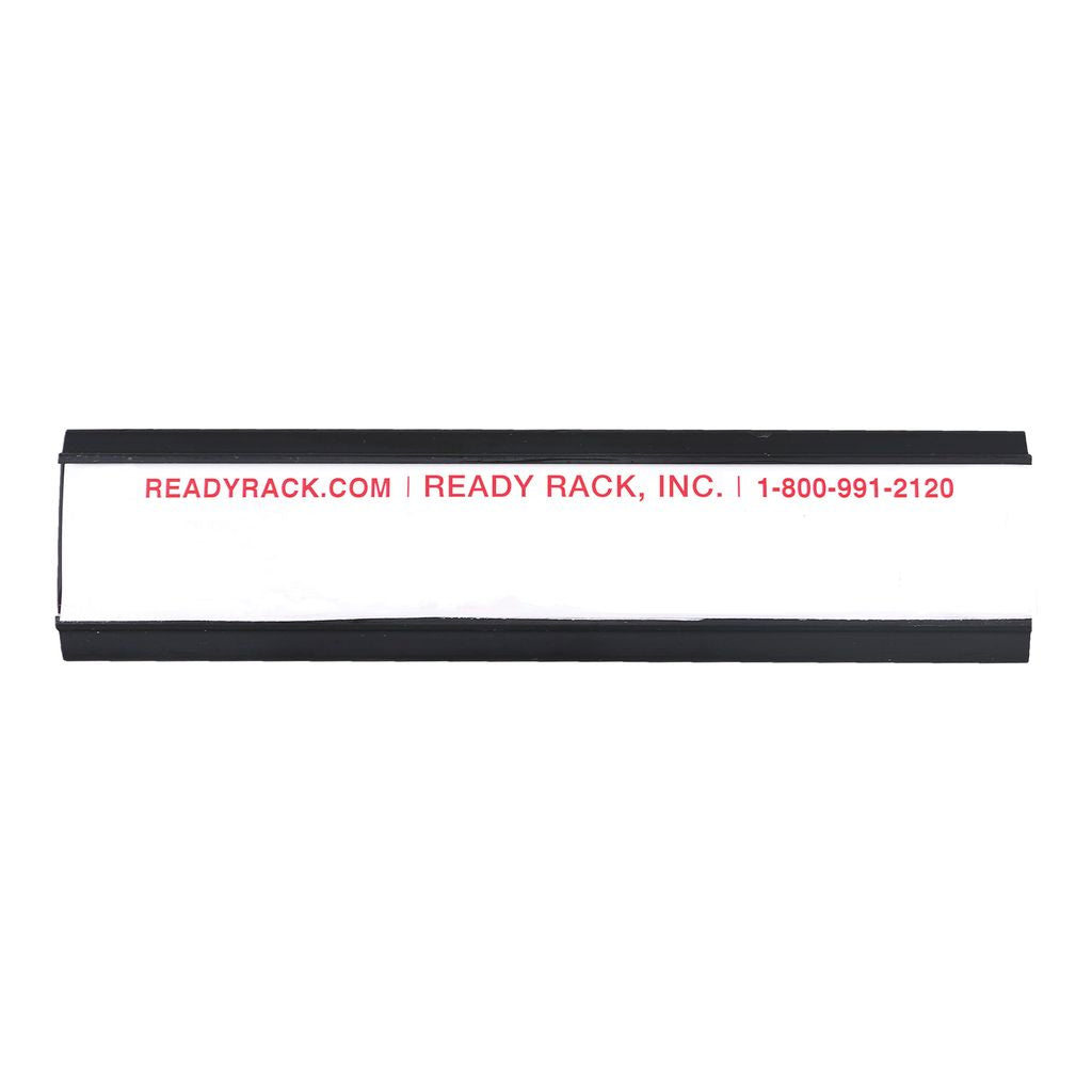 Label Holder / Name Plate - Set of 10 LAB Ready Rack Black Plastic Label Holder