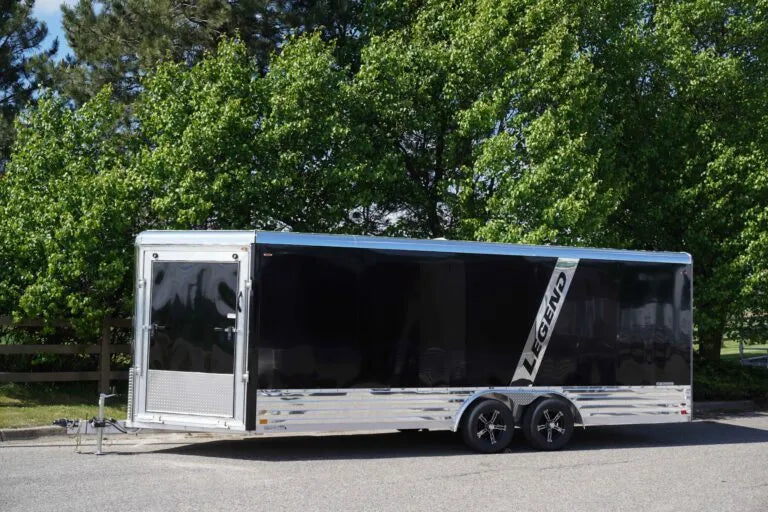 Deluxe Snow 8' Wide Aluminum Enclosed Sport Trailer