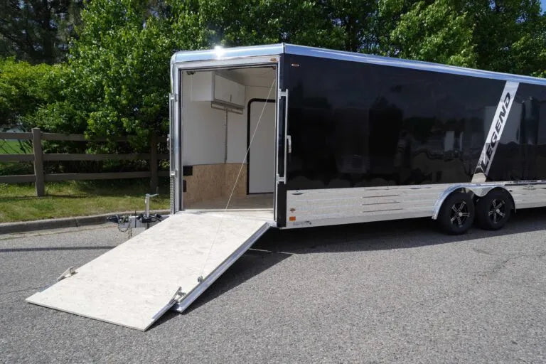 Deluxe Snow 8' Wide Aluminum Enclosed Sport Trailer