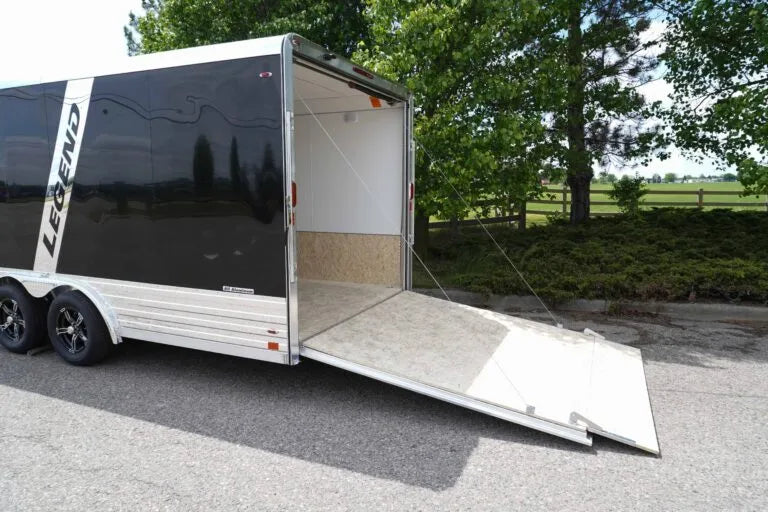 Deluxe Snow 8' Wide Aluminum Enclosed Sport Trailer